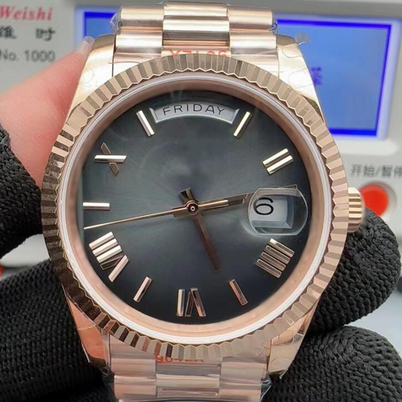 Deigner Men Super Quality Top 40MM Watch Roe Gold Day Dat ARF Factory Cal.3255 Automatic nical Watche Men 904L Stainle Steel Sapphire Waterproof 100