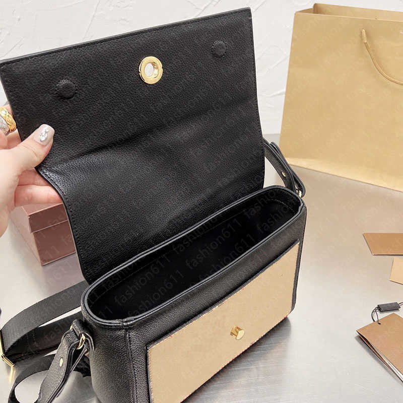 Designer Leather and Vintage Check Note Crossbody Bag women Shoulder Handbag Purse Messenger Bags Fashion Patchwork Plaid Interior Pocket Adjustable Strap