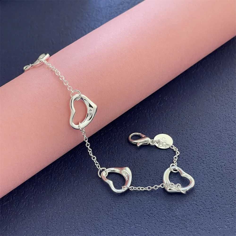 S925 sterling silver bracelet Exquisite five point star charm tassel womens fashion wedding party gifts jewelryW240730