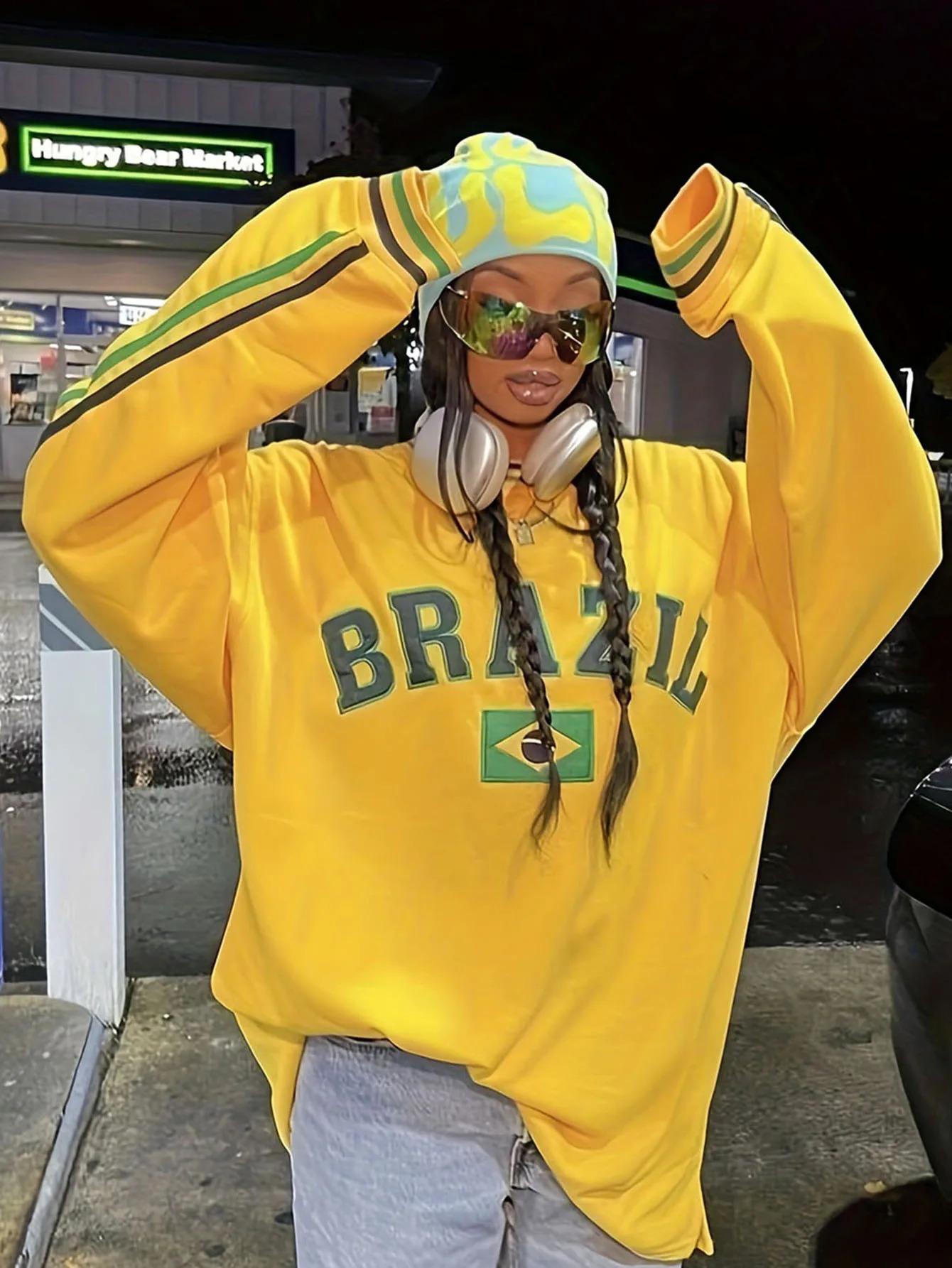 Y2K Hoodies Women Harajuku Letter Print Loose Sweatshirt Hip Hop Punk Long Sleeve Pocket Men Tops Sweatpant Streetwear Clothing 240729