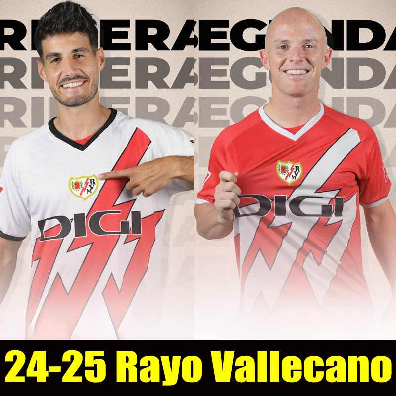 24 25 Rayo Vallecano FALCAO R.D.T soccer jerseys PALAZON GARCIA SANCHEZ MARTIN TREJO CISS MONTIEL LEJEUNE 2024 2025 home away third men kids Kits football shirt
