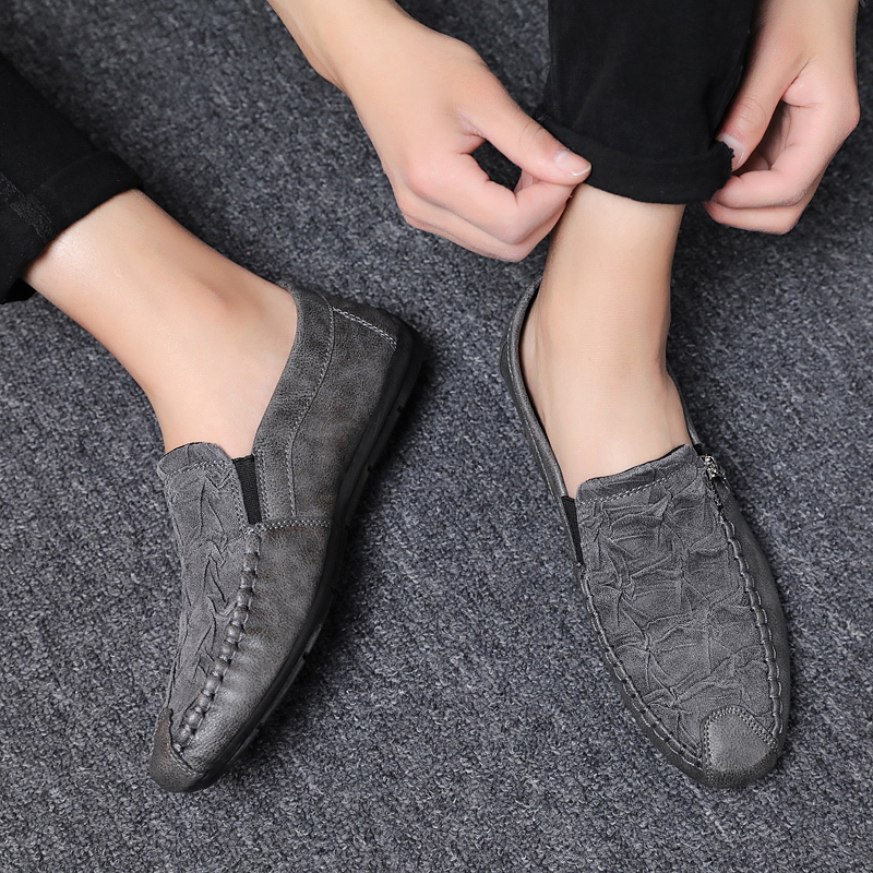 2022 New Fashion Men Loafers Soft Moccasins High Quality Spring Autumn Genuine Leather Shoes Men Soft Flats Driving Shoes