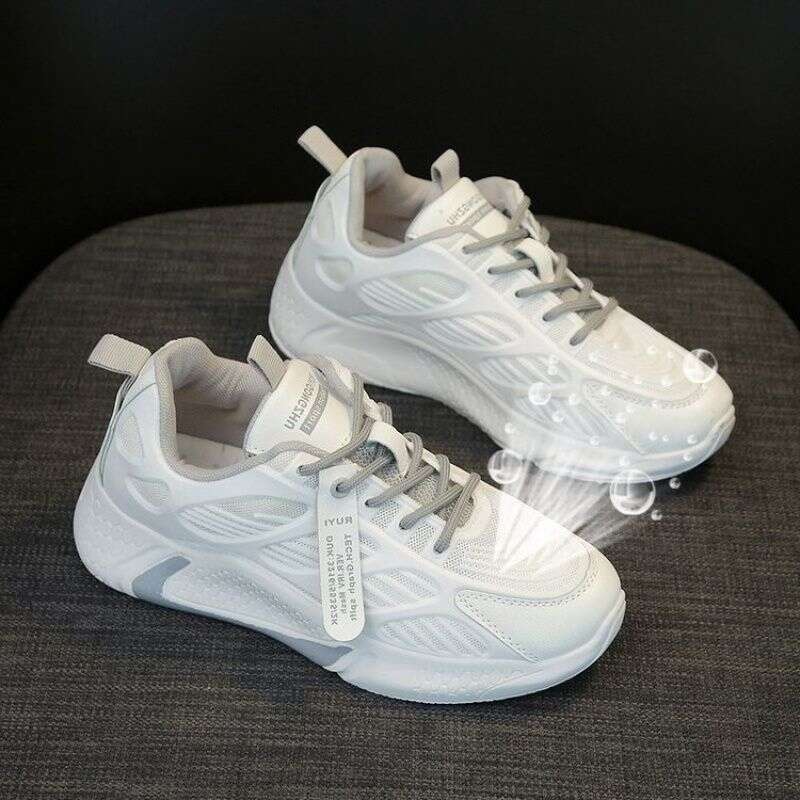 Round Ddmysports S Toe Deep Mouth Rubber Midsole Cm Low Top PU Loose Cool Mop Single Shoe Casual Sports Women Shoes Outdoor Shoes ingle hoe ports hoes