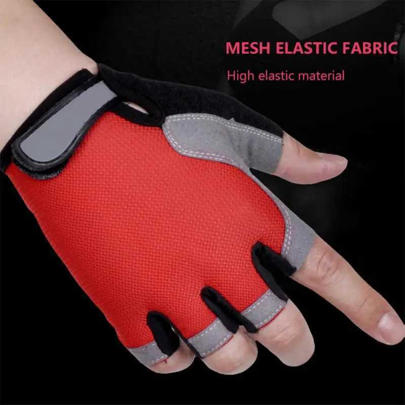 Fitness Gloves Gym Weightlifting Yoga Breathable Training Exercise Slimming Half Finger Bicycle Gloves Bicycle AccessoriesW241018
