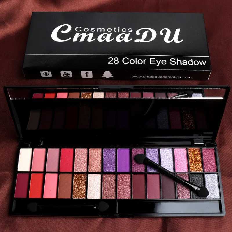 28 Colors Eyeshadow Palette Matte Glitter Shimmer Eyeshadows Eye Shine Waterproof Make-up for women Korean Cosmetics Products W250520