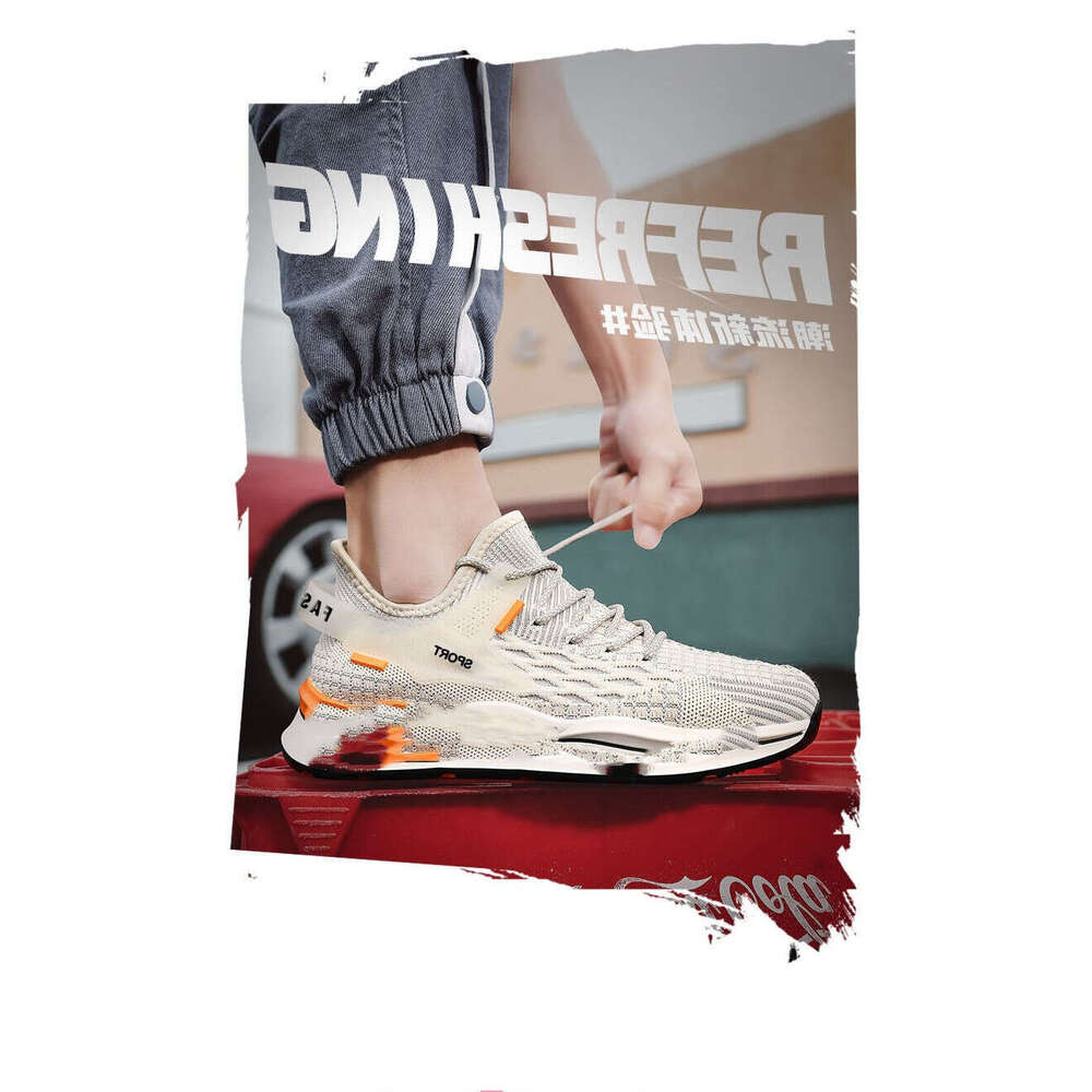 S Men Ddmysports Wholesale Summer New Flying Woven Breathable Fashion Trend Men Shoes Outdoor Shoes ummer hoes hoes