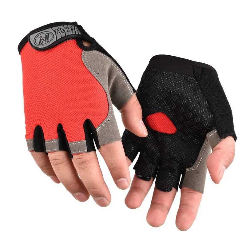 Half Finger Bicycle Gloves Mens Breathable Anti Slip MTB Bicycle Outdoor Bicycle Gloves Summer Gym Yoga Exercise Training Womens GlovesW241018