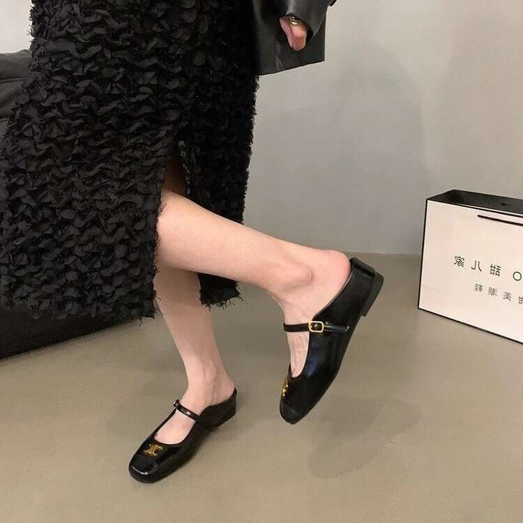 2024s Flat Comfortable Summer Soft Sole Mary Jane Small Leather Shoes