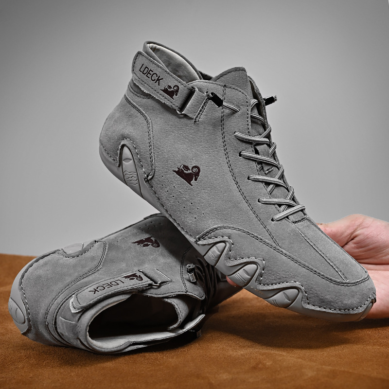 2025 NEW Top Casual Sneakers Winter New In Ankle Boots Lace Up Males Warm Fashion High Quality Leisure Cozy Men Shoes f