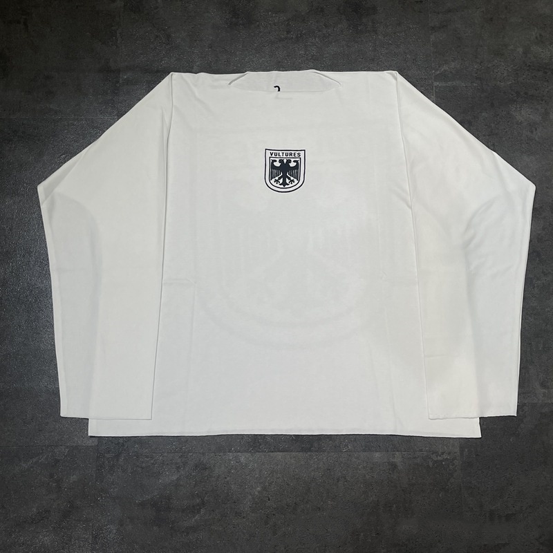 Men's T Shirts Designer Oversized Printed T-shirt Casual Harajuku KanyeDouble Headed Eagle Print Loose Hip Hop Long Sleeve T-shirt for Men