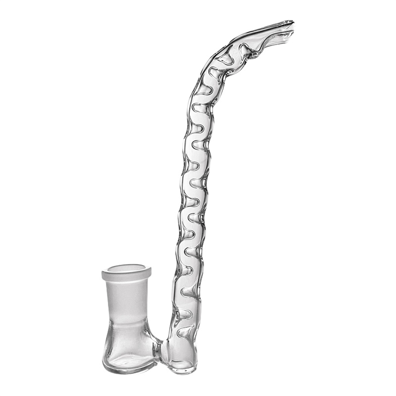 14mm 18mm 3D cooling glass Dimpled J-hook Stand tube stem bongs dab rig