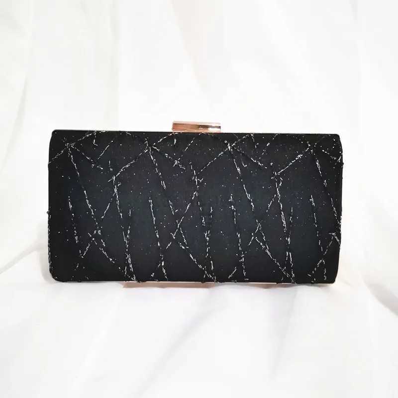 Party Glitter Chain Womens Evening Bag Metal Chain Clutch Purse Glitter Party Wedding HandbagXJ240730