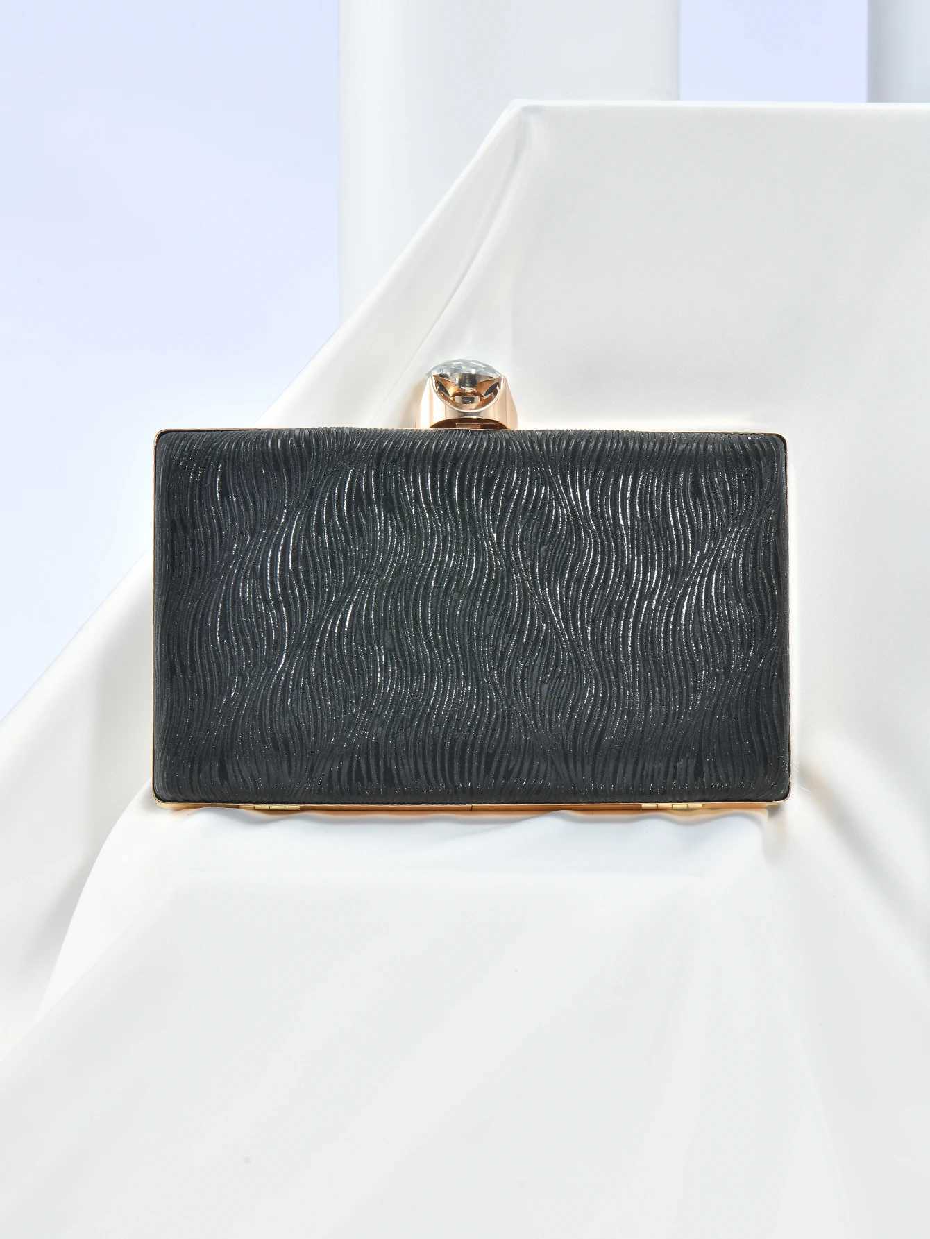 Luxury new shiny silky Womens Clutch bag High Fashion socialite Party Bag Evening gift bagXJ240730