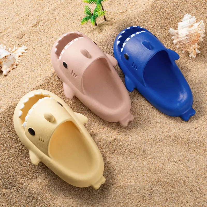 2024 Summer Slides: Soft & hot Fun Shark Slippers for Beach, Bathroom, and Outdoor