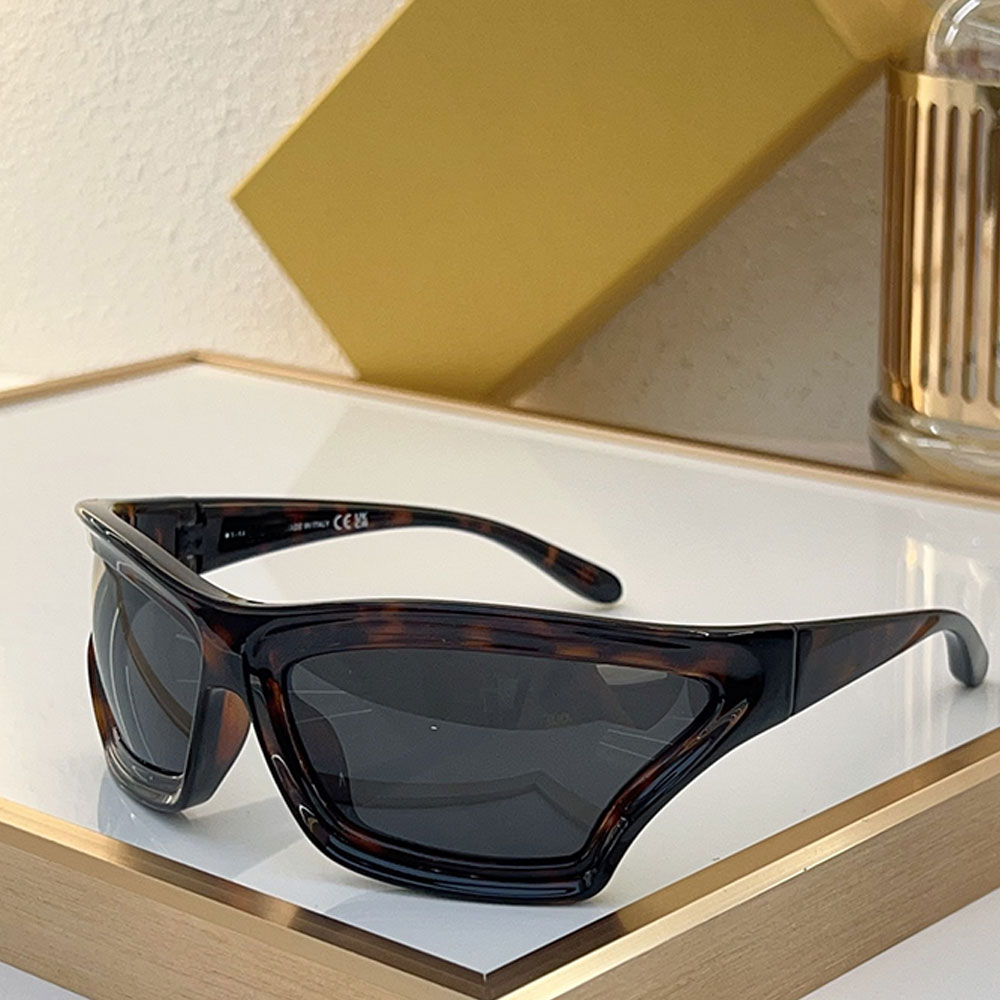Arch Mask Sunglasses Designer luxury face mask glasses 100% UVA/UVB protection Unique shaped lenses Lunettes de soleil Designer 40143