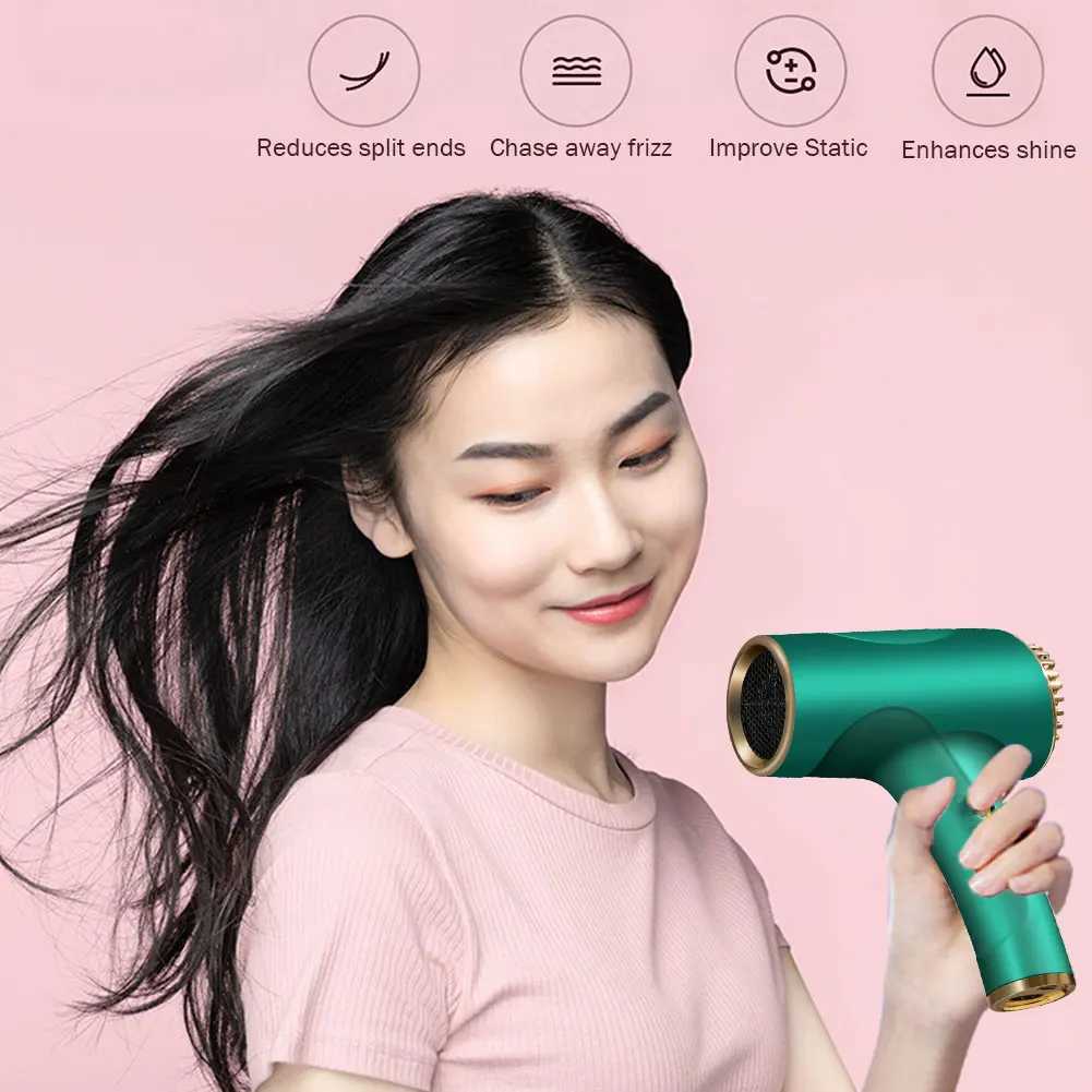 2600mAh household hair dryer 2-speed hot and cold hair dryer household appliances 40/500W high-power negative ion W250220