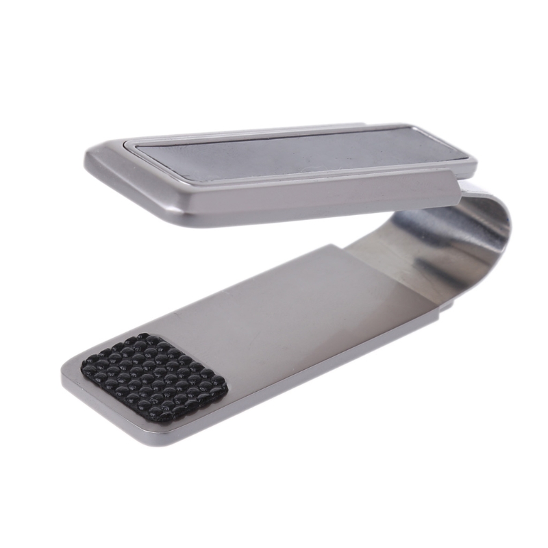 Men's Business Wallet Stainless Steel Carbon Fiber Money Clip Credit Card Holder