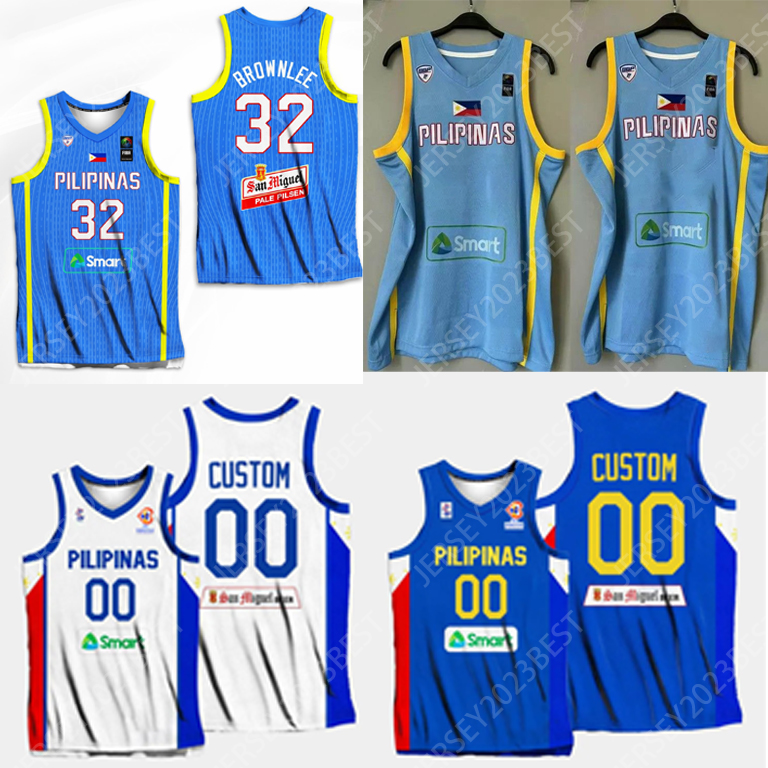 2024 Philippines jersey National Team World Cup 4 Kiefer RAVENA Basketball Jersey 7 Timothy HEADING 15 June Mar FAJARDO 19 Kai Sotto 6 Clarkson Jalen XS-4XL