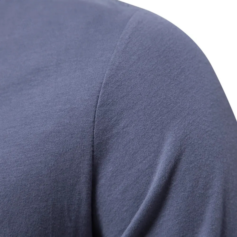 100% Cotton Long Sleeve T Shirt For Men Solid Spring Casual Mens Tshirts High Quality Male Tops Classic Clothes 240729