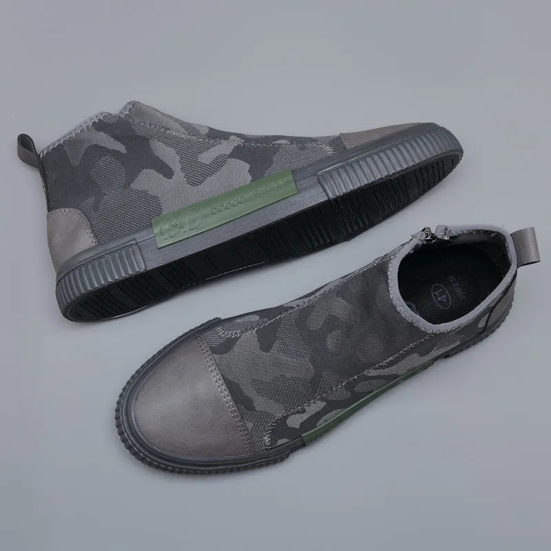 2025 new Men Canvas Winter Furry Ankle Boots Men's Flats Shoe Casual Sneakers for Man High Top Sports Shoes Keep Warm Boot 6b6b 's s