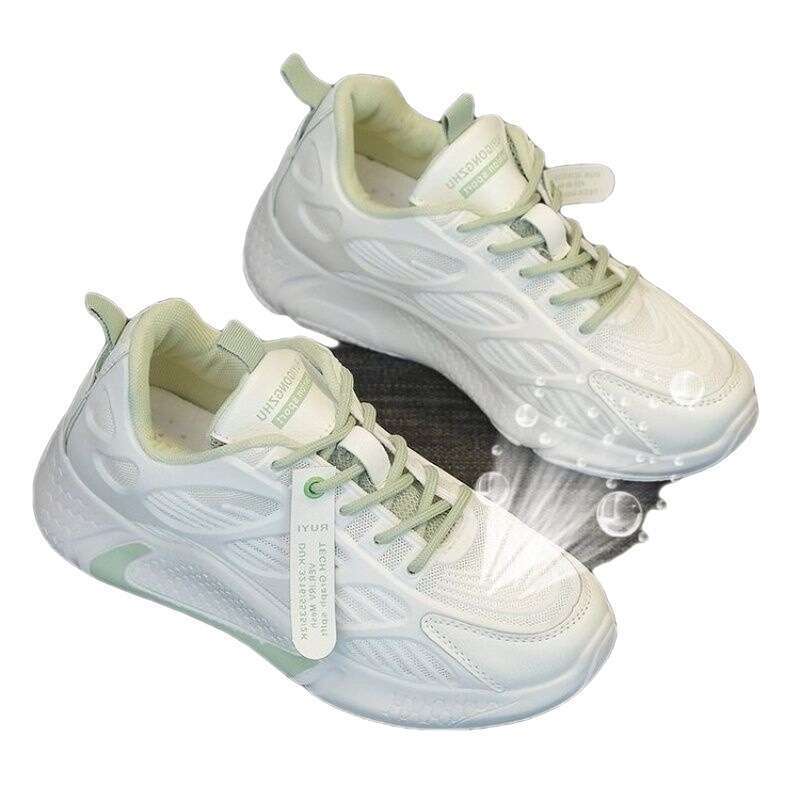 Round Ddmysports S Toe Deep Mouth Rubber Midsole Cm Low Top PU Loose Cool Mop Single Shoe Casual Sports Women Shoes Outdoor Shoes ingle hoe ports hoes