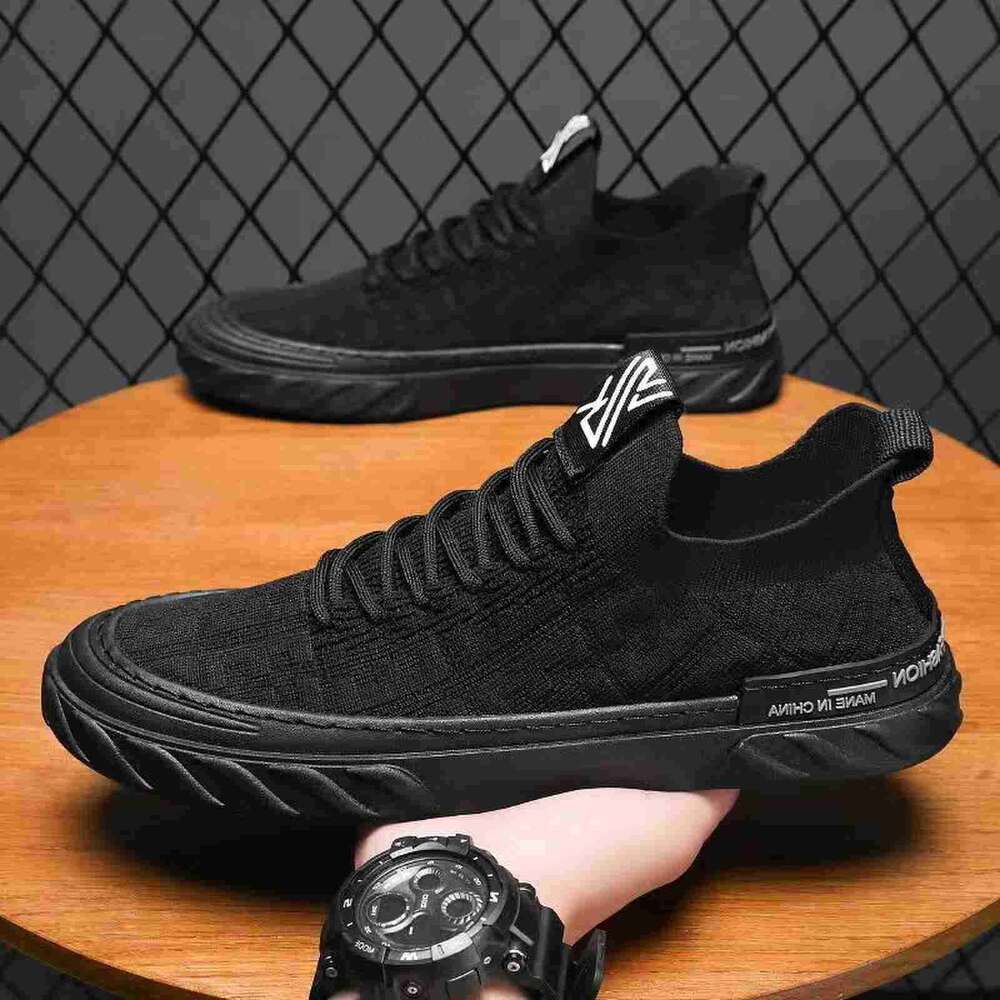 Ddmyoutdoor S Fashion Casual Sneakers Classic Black Comfortable Low Trainers Men Lace Up Outdoor Shoes Neakers Hoes