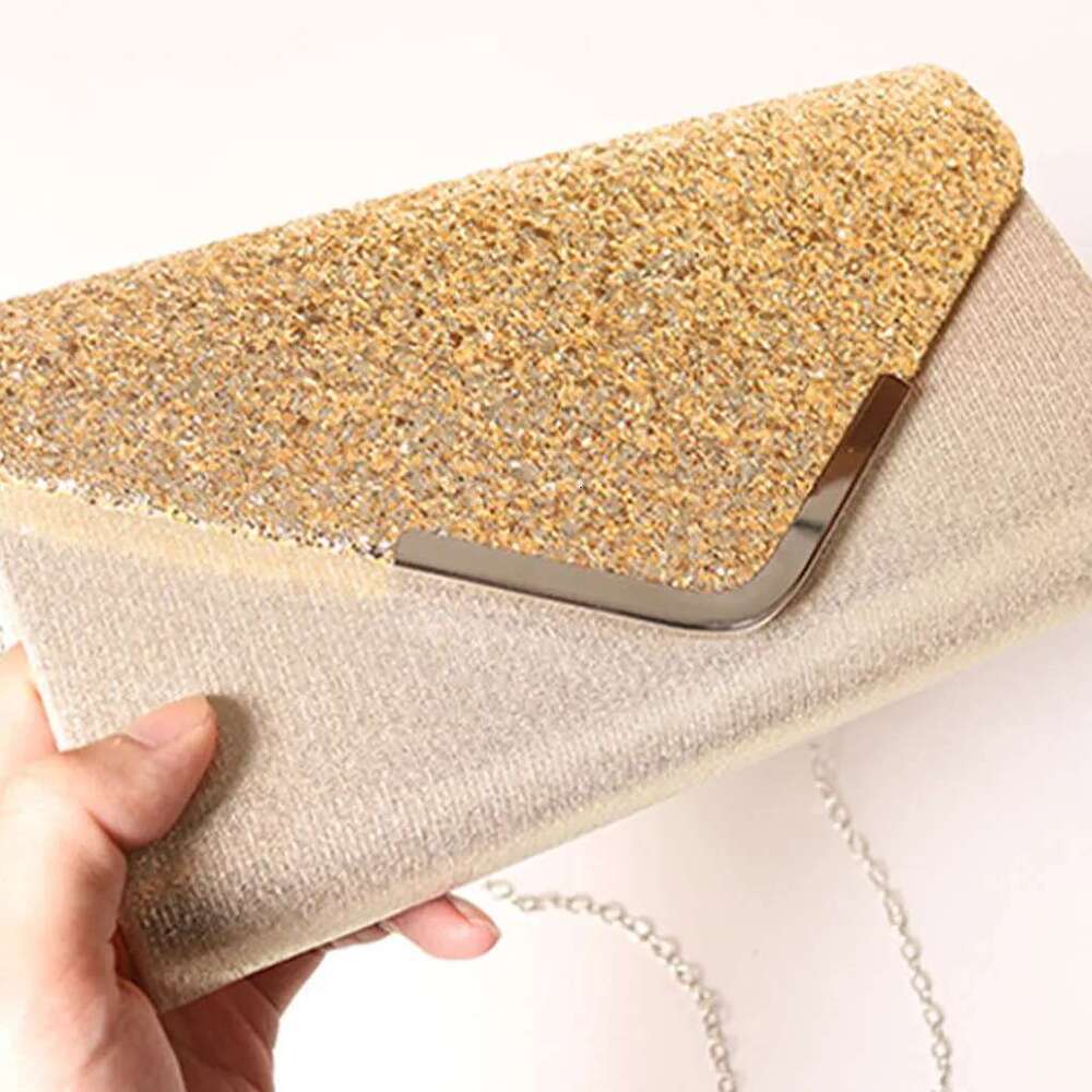 2025 NEW Shining Bag Purse for Women Wedding Party e Clutch Golden Bao Evening Dresses Bags Stylish Crossbody Elegant Wallets New zhanyishengli