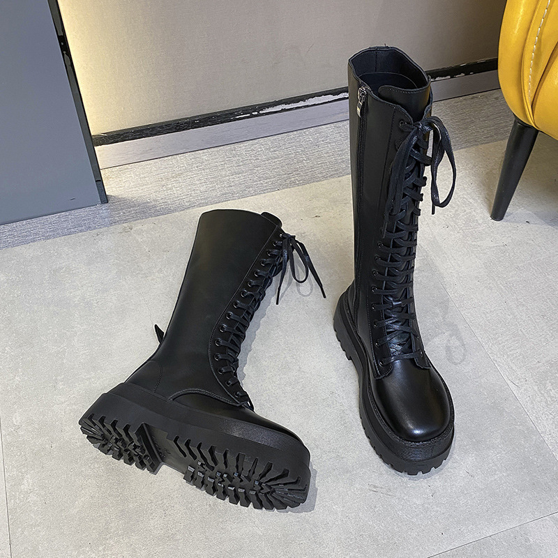 Sexy High Boots Knee-high Pu Boots High Heels For Women Fashion Shoes 2020 Spring Autumn Booties Female Plus Size668