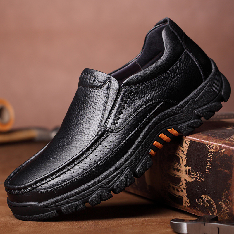 Genuine Loafers Soft Cow Leather Men Casual Shoes New Male Footwear Black Brown Slip-on 2020 new tyh6 d544