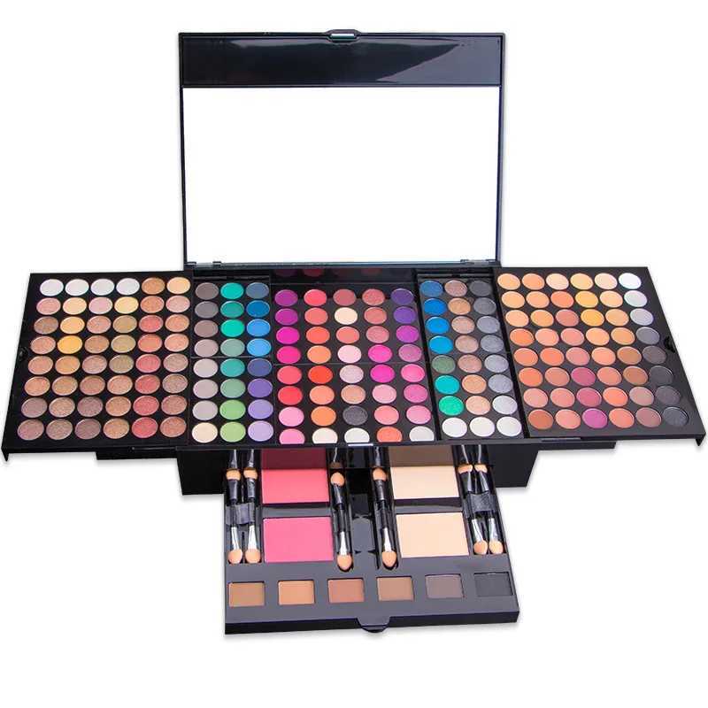 Womens makeup gift set full makeup set Lig stick gloss eyeliner eye black powder blusher foundation make-up powder waterproof eye shadow eye shadowW24