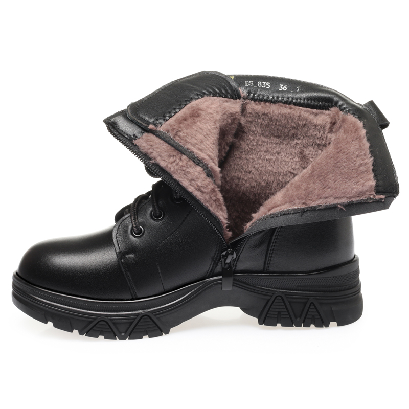 AIYUQI Women's Snow Boots Genuine Leather 2024 New Winter Warm Wool Women Large Size Boots Fashion Women's Shoes Boots