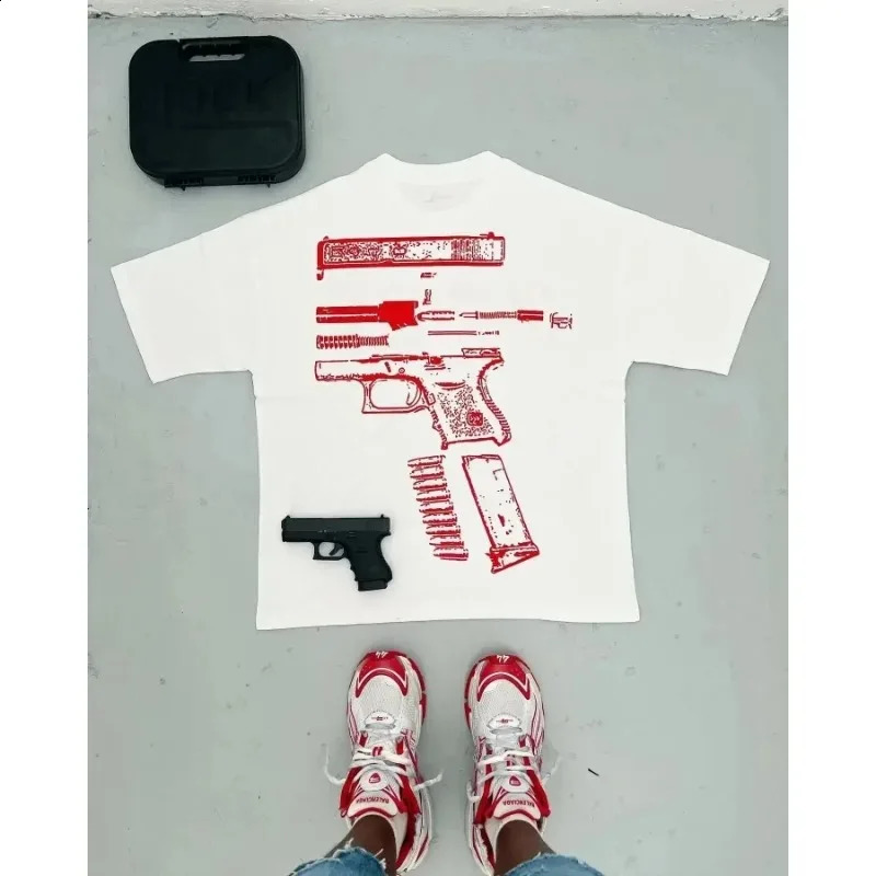 Harajuku Mens Hip Hop T-Shirt Cotton Ultra Fine Graphic Tee Gothic Short Sleeve Top Round Neck