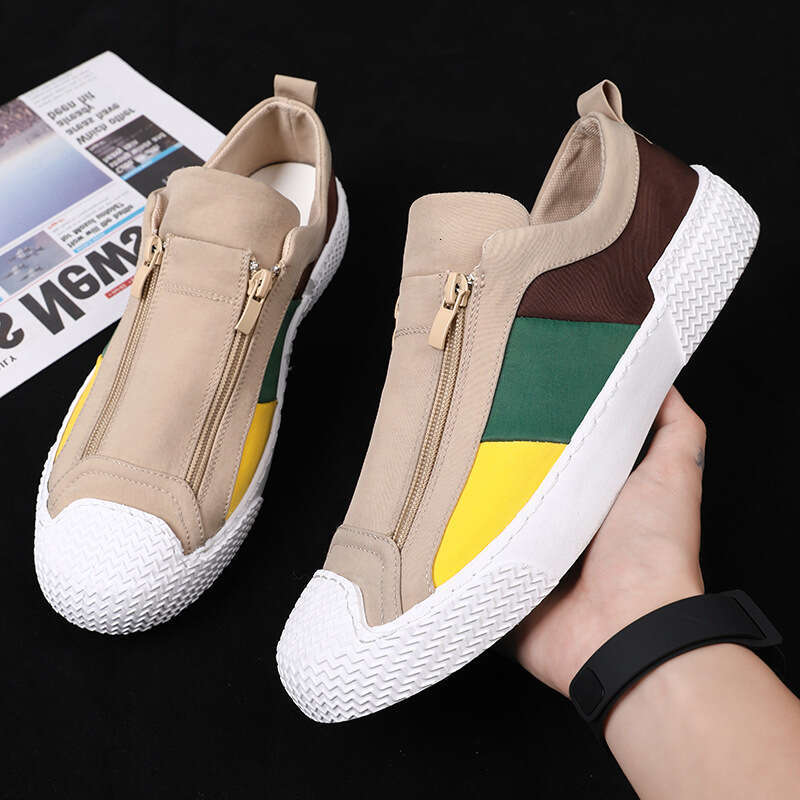 S Men Ddmysports Canvas New Trend Versatile Casual Low Top Cloth Slip On Fashion Shoes Grey Free Shipping Outdoor lip hoes hipping