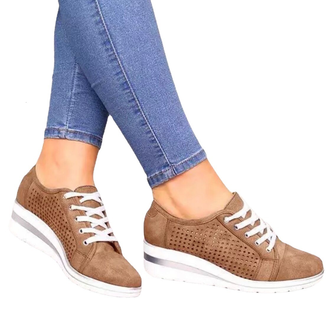 Ddmytiger L M Linen Date Vacation Floral Print Autumn Winter Ladies Females New Slope Heel Large Women S Casual Single Shoes Apparel Female Clothing O