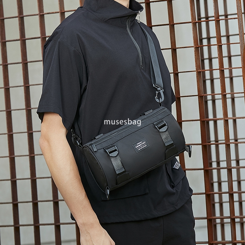 Crossbody bag men's fashion brand shoulder bag small satchel casual bucket sports cross bag day system simple small backpack boys