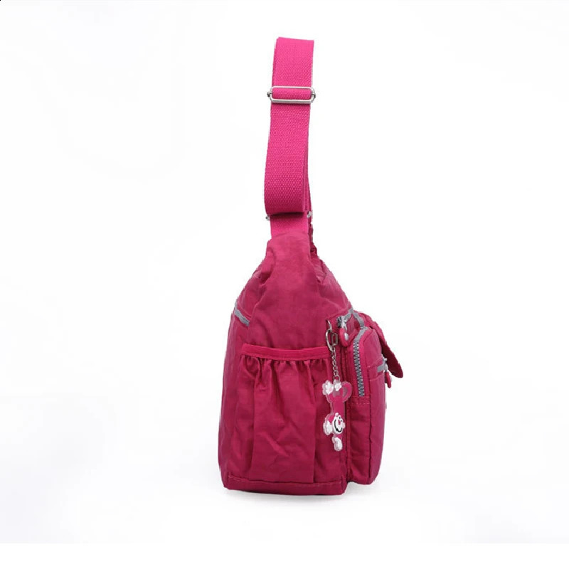 High Quality A4 Men Women Shoulder Messenger Bag Cross Body Large Capacity Purse Waterproof Lightweight Blue Purple Red M0938 y240816