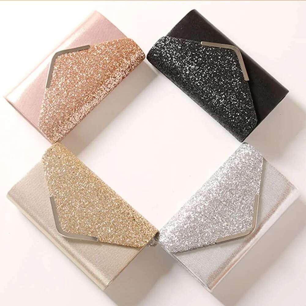 2025 NEW Shining Bag Purse for Women Wedding Party e Clutch Golden Bao Evening Dresses Bags Stylish Crossbody Elegant Wallets New zhanyishengli