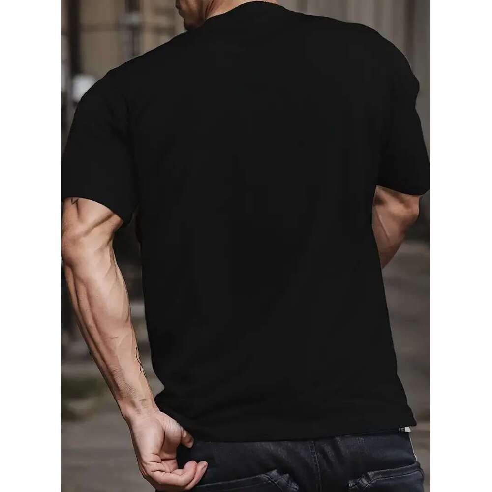 Shirts for Men T-Shirt Teddy Bear Robot graphic tee t Shirt Round Neck Fashion Man Tee Tops Cotton Summer Tshirt