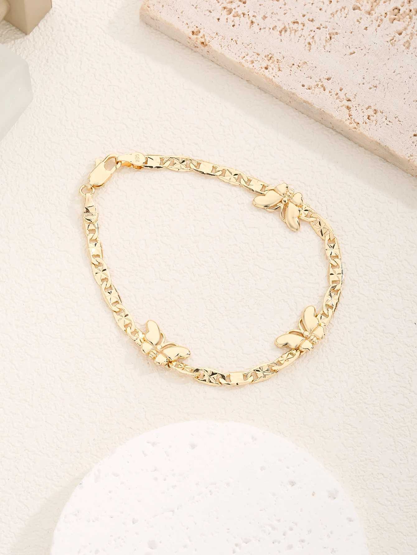 FanSibao Gold Butterfly Bracelet Womens Bohemian Style Jewelry Gift for Girls Holiday GiftW240730
