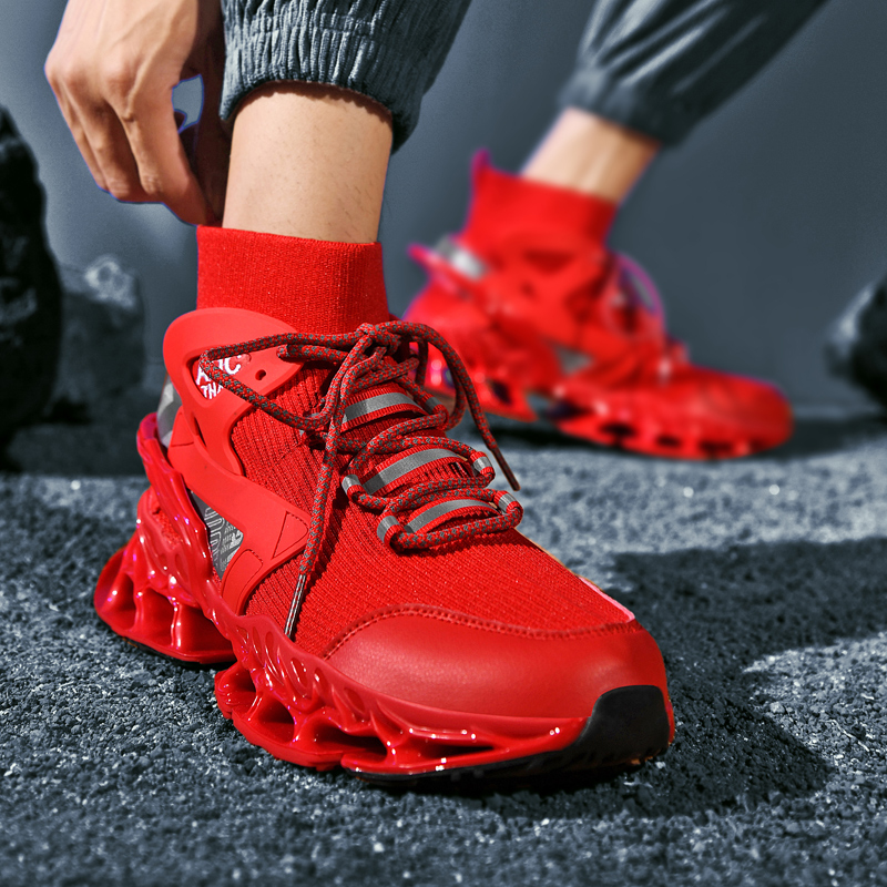 2025 new Fashion High-quality High-top Blade Sneakers Men Comfort Sock Sports Brand Design Big Size Walking Shoes Male d1ca