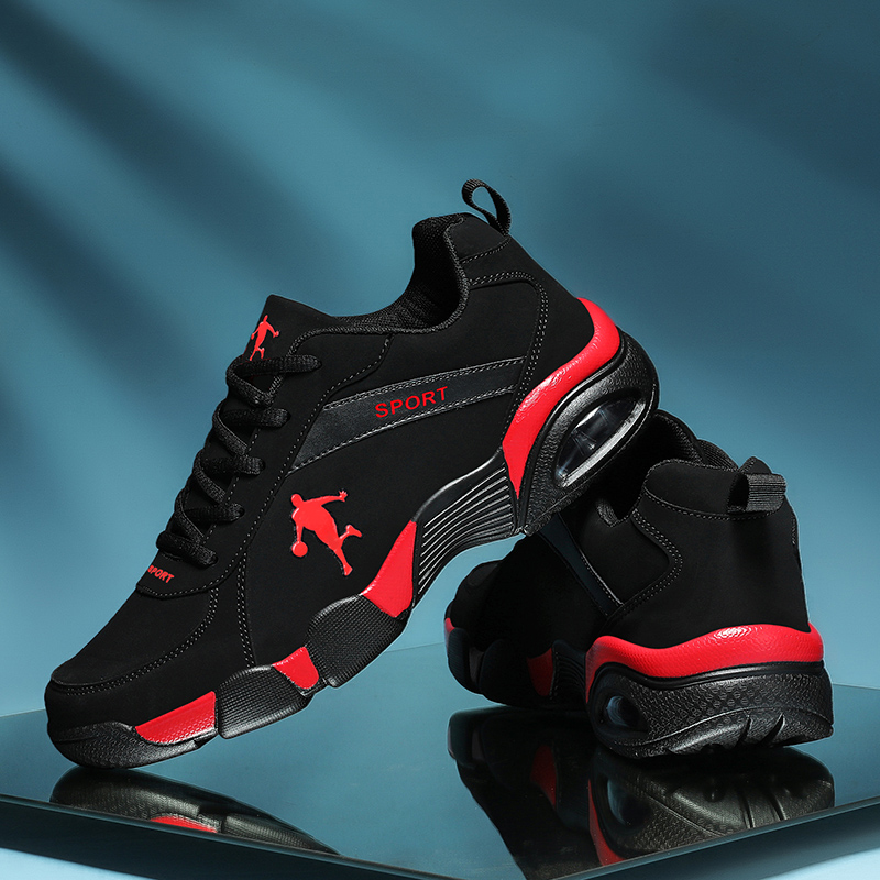 Retro Fashion Sneakers Men Casual Shoes Suede Leather Men Shoes Breathable Massage Walking Shoes Comfty Platform Board Shoes