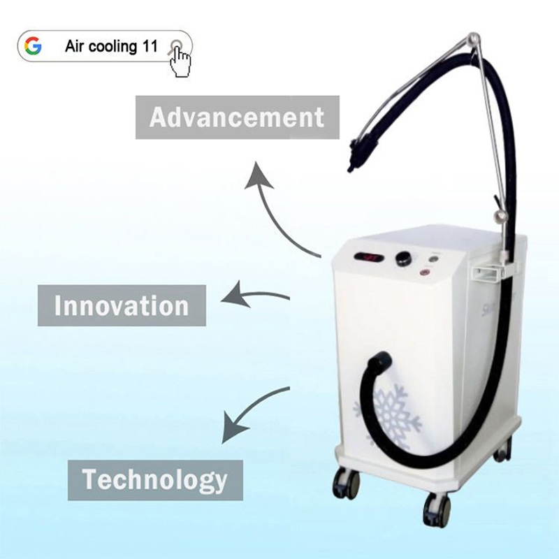 Professional Skin Cooling Tattoo Remove Pain Relief Cold Air Therapy Machine For Co2 Fractional ND Yag Laser Treatmen