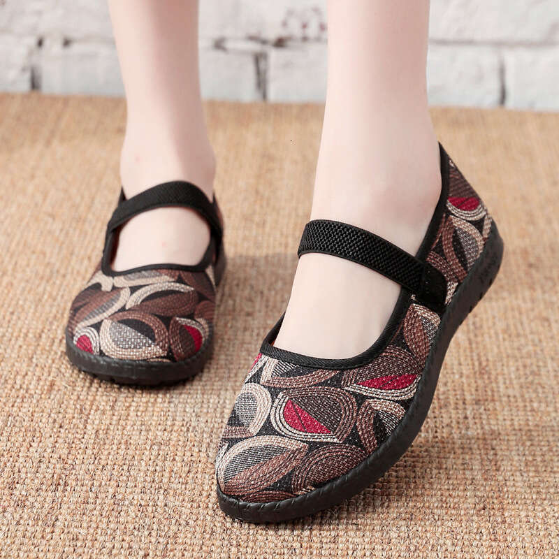 Autumn Ddmysports S Cloth Shoes For Women One Foot Casual Slip Resistant Soft Sole Flat Bottom Outdoor Shoes hoes lip oft ole hoes