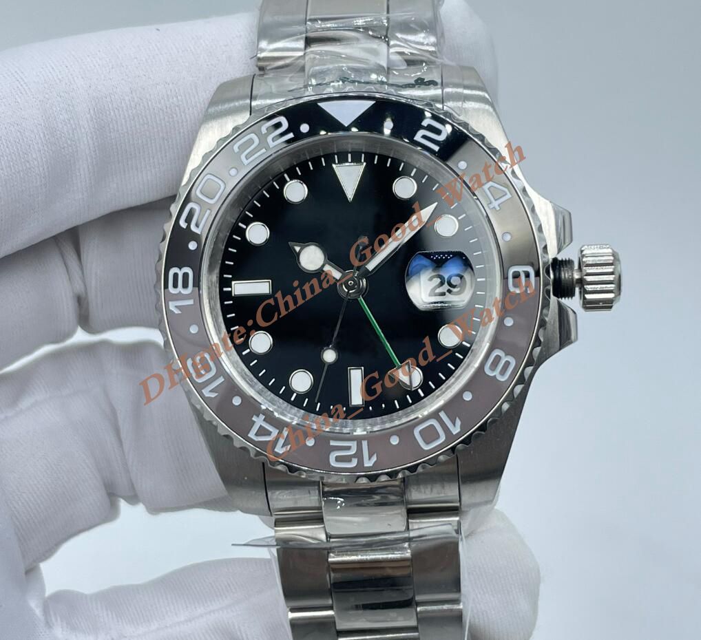 U1 Maker New model Mens Watches 126710 126713 ST9 Strap 40mm Self-winding Automatic Movement Black Grey Ceramic bezel Men's watch Date Wristwatches