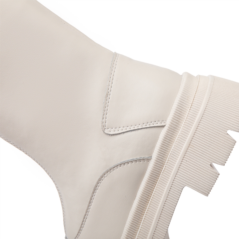 AIYUQI Women Chelsea Boots Genuine Leather 2024 New Warm Winter Boots Women Non Slip British Style Front Zipper Women Booties