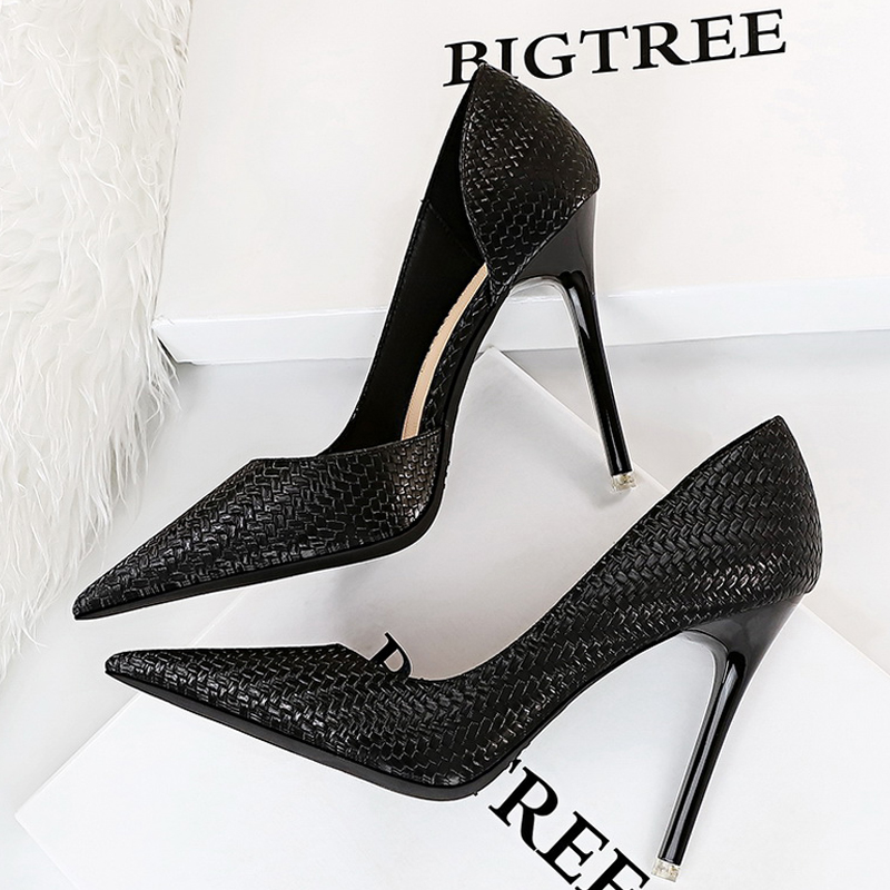 BIGTREE Shoes Serpentine Woman Pumps Metal Stiletto High Heels 2024 New Designer Women Heels Sexy Party Shoes Lady Plus Size 43