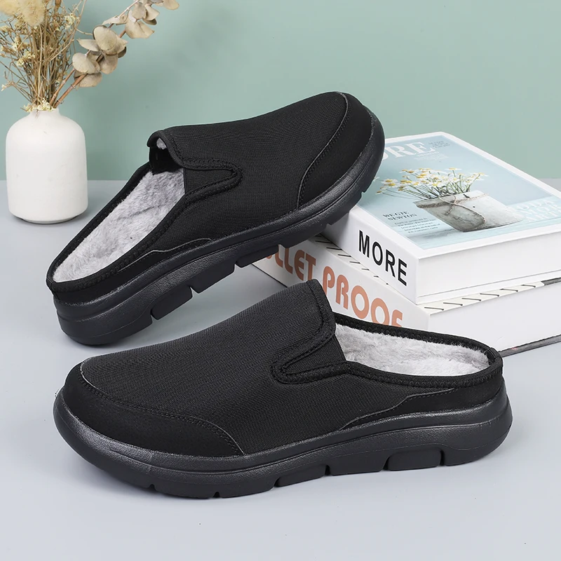Men Shoes Plush Keep Warm Winter Sneakers Lightweight Shoes for Women Add Cotton Slippers Zapatos De Hombre Slip-on Female Shoes