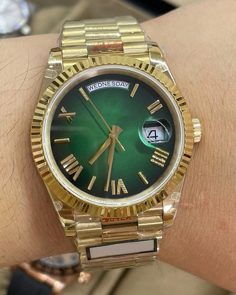 Deigner Men Super Quality Top 40MM Watch Roe Gold Day Dat ARF Factory Cal.3255 Automatic nical Watche Men 904L Stainle Steel Sapphire Waterproof 100