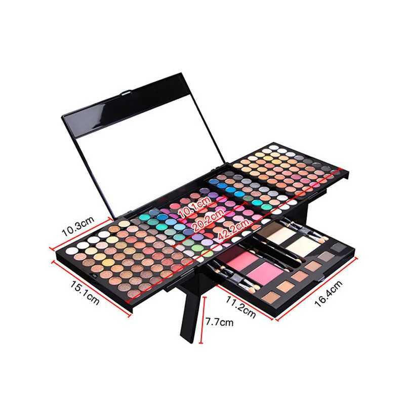 Womens makeup gift set full makeup set Lig stick gloss eyeliner eye black powder blusher foundation make-up powder waterproof eye shadow eye shadowW24