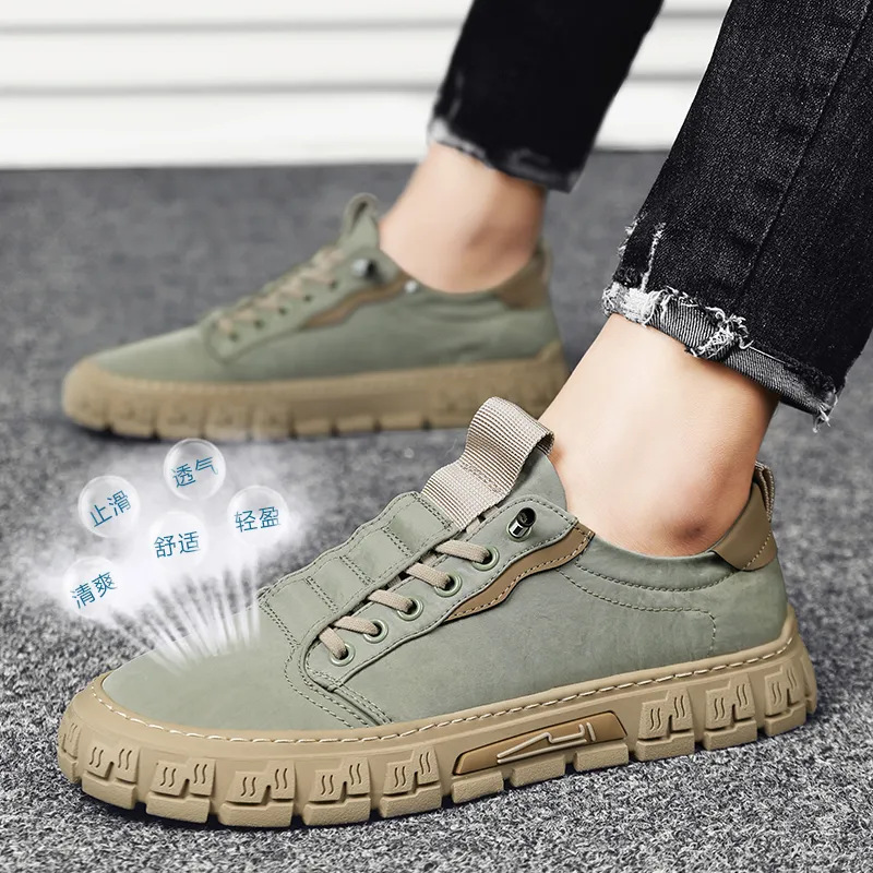 Sneakers Breathable Casual Shoes Men's Lace Up Slip on Walking Flats That's Shoes Male Vulcanized Shoes Fashion Men's Shoes2023